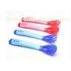 Tasteless Thermal Discoloration silicone spoons for babies , toddlers feeding
