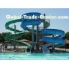 customized adult fiberglass Spiral Water Slide awesome big 75m Body slides