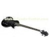 4 Strings Black Electric Bass Instrument , Acoustic Electric Bass Guitar For Students
