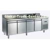 Low Consumption Ventilated Pizza Prep Cooler For Hotel , Refrigerated Pizza Prep Counter With Backre