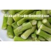 Healthy Freeze Dried Vegetables Chips 45mm Green Asparagus Strips
