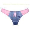 Jacquard Stain Ladies Thong Underwear Comfortable Low Rise Style with Fancy Decoration