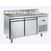 Ventilated Cooling Double Door Stainless Steel Freezer For Restaurant , 1355 x700x850