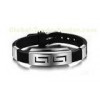 Titanium Steel Rubber Sports Silicone Bracelets Custom Adjustable For Unisex