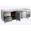 Counter Depth Reach In Refrigerator Freezer With Two Drawers / Three Doors