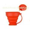 Travel / Sports / Camping  / Outdoor Activities folding cup silicone  with handle