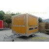Mobile Hot Dog Cart Trailer With Single Axle Disc Brakes , Mobile Concession Trailers