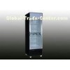 300L Vertical Single Glass door Upright Display Freezer with Aluminum door frame for ice cream