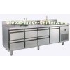 473L One Doors Table Reach In Refrigerator Freezer With Backrest , 2245 x700x850