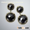 David Yurman Jewelry Mini Black Onyx Chatelaine Earrings with Gold Plated