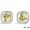 David Yurman Jewelry Albion Earrings with Lemon Citrine and Diamonds