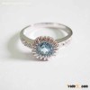 14k white gold jewelry,blue topaz ring,gemstone ring,fine jewelry