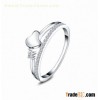 Excellent christmas gift romantic heart shaped jewelry ring,popular