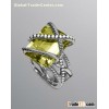 David Yurman Jewelry 20x15mm Cable Wrap Ring Lemon Citrine