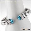 David Yurman Jewelry 10mm Blue Topaz Waverly Bracelet