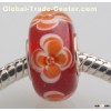 2015 New Glass Bead Pretty European Murano Big Hole Rroll Crystal Beads Fit for Charm Bracelets&Neck
