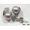 silver earring,pearl earring,shell pearl jewelry,925 silver earring