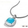David Yurman Jewelry 14mm Albion Pendant with Turquoise