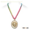 Fashion Jewelry Lion Pendant Metal Chain Necklace, Nickel -Free and Lead-Free necklace