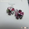 sterling silver tourmaline earrings