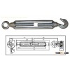 COMMERCIAL TYPE MALLEBALE TURNBUCKLE