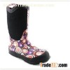 Women Neoprene Rubber Boots With Customized Printing