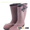 Foam Print Rubber Rain Boots Women