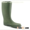 Long Rubber Rain Boots Women Solid Color