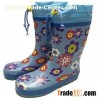 Kids Rubber Rain Boots With Added Top