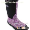 Women Neoprene Rubber Boots With Handles