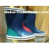 Size 40 Blue Men Half Rubber Rain Boots For Autumn Durable