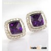 David Yurman 7mm Amethyst Petite Albion Earrings