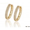 High-end 18k Gold Plating Hoop Earrings Fashion Jewelry Plated Hoop Earrings for Girls