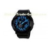 Lady Dual Time Analog Digital Watch ABS Case Novel Wrist Watches