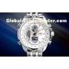 Man Dual Time Metal Watches , Analog Digital EL Backlight Business Watch