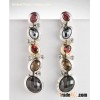 David Yurman Black Oval Mosaic Drop Earrings