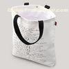 Cute Multicolor Natural Cotton Shopping Bags With Silk Screen / Heat Transfer Printing For Advertisi