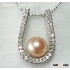 silver pendant,pearl pendant necklace,freshwater pearl,925 sterling silver jewelry,silver pendant