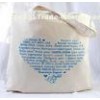 Recycled Silk Screen Fabric Shopping Bags / Cotton Carrier Bags With OEM / ODM Available