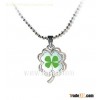 real 4  Leaf Lucky Clover necklace Jewellery,lucky shamrock,Shamrock jewelry,good luck Jewelry,