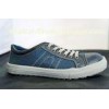 Size38 Silver Durable Working Canvas Safety Shoes With Shoelace