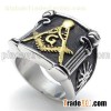 Sliver Freemason Ring