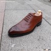 SKP29- Bespoke Handmade Pure Genuine Calf Leather Men's Shoe Classic /Casual Oxford Color Red Wi