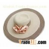 Paper Material Cheap Floppy Hats Fashion Flower Straw Hats