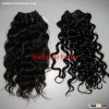 Kinky Straight Chinese Human hair extension/hair wefts/hair weaving