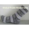 Jacquard Angora Cotton Wool Socks Comfortable / Anti Slip