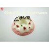 Love Pattern Novelty Fake Cake Mold Resin , Safe And Non-Toxic