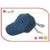 Girls Denim Baseball Caps Hats 52cm Head Circ With Printed Tie Back