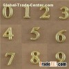 Gold Numbers Floating Charms