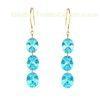 2012 new fashion 925 sterling silver dangle earrings jewerly with green CZ